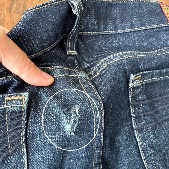 7 FOR ALL MANKIND Dojo Low Rise Flare Jeans Distressed *SEE DESC* - Picture 4 of 16